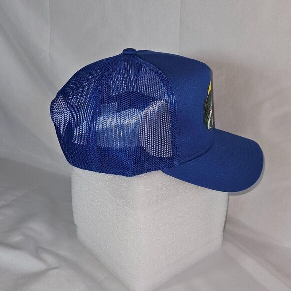 Bass Pro Shops Blue Trucker Hat Mesh Snapback - Picture 2 of 7